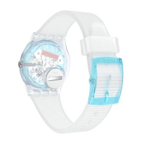 Transparent Swatch Retro-bianco Plastic | BISE-80134