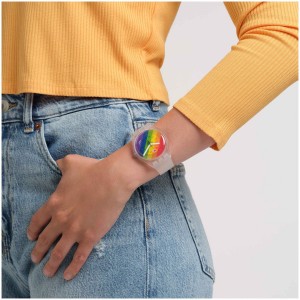 Transparent Swatch Stripe Fierce Plastic | BCYW-85102