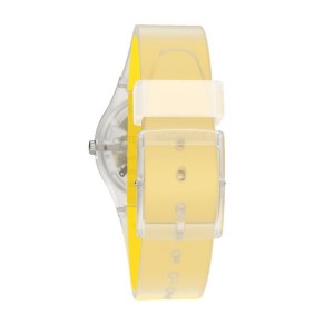 Yellow Swatch Clearly Striped Plastic | CAXI-53749